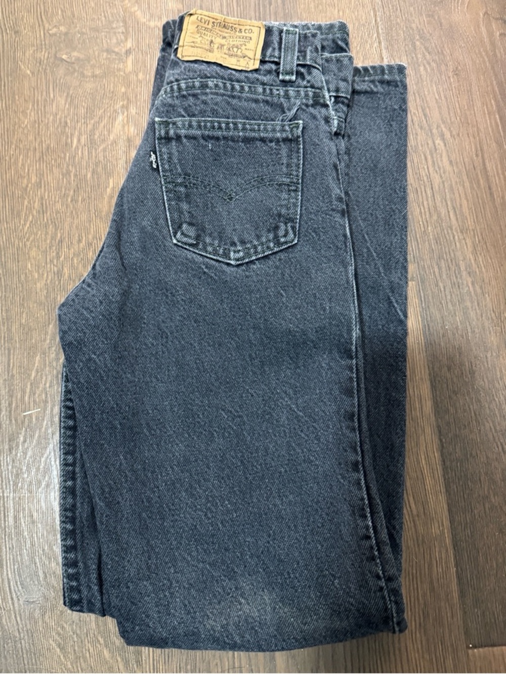 Levi's Kids Black Straight Jeans - Faded Black Denim